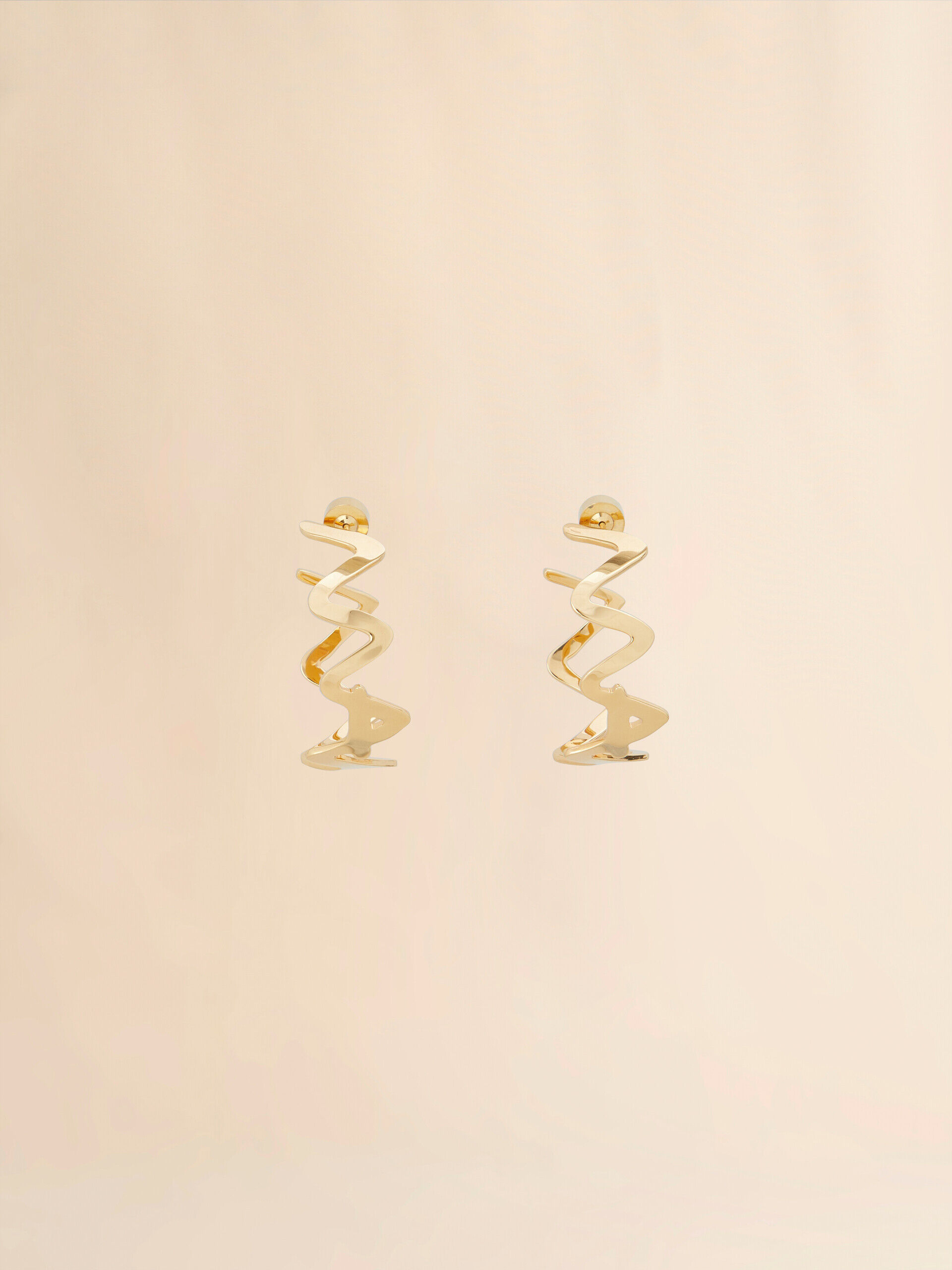 MARNI シンホル エンヘリッシュ ロコ フレト イヤリンク ゴールドメタル マルニシンボルピアス | Marni