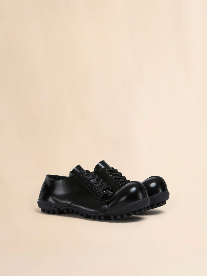 Black patent leather Wave lace up - Lace-ups - Image 2