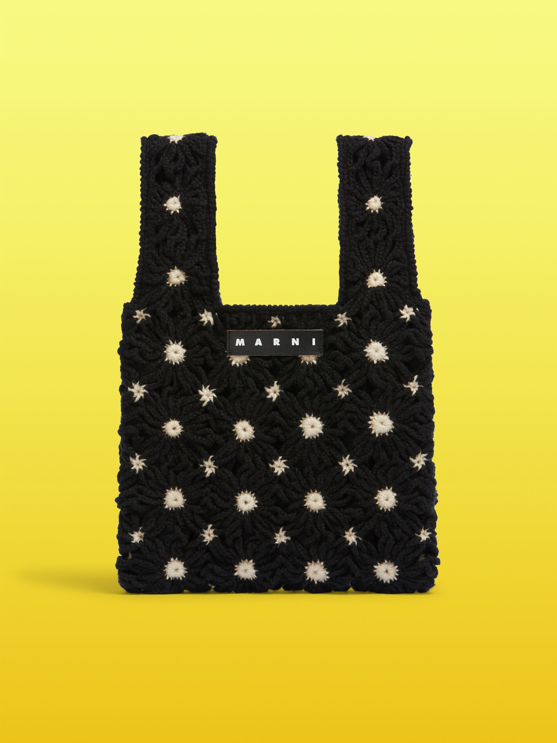 ベージュ イエロー クロシェ製 MARNI MARKET FISH クロシェ