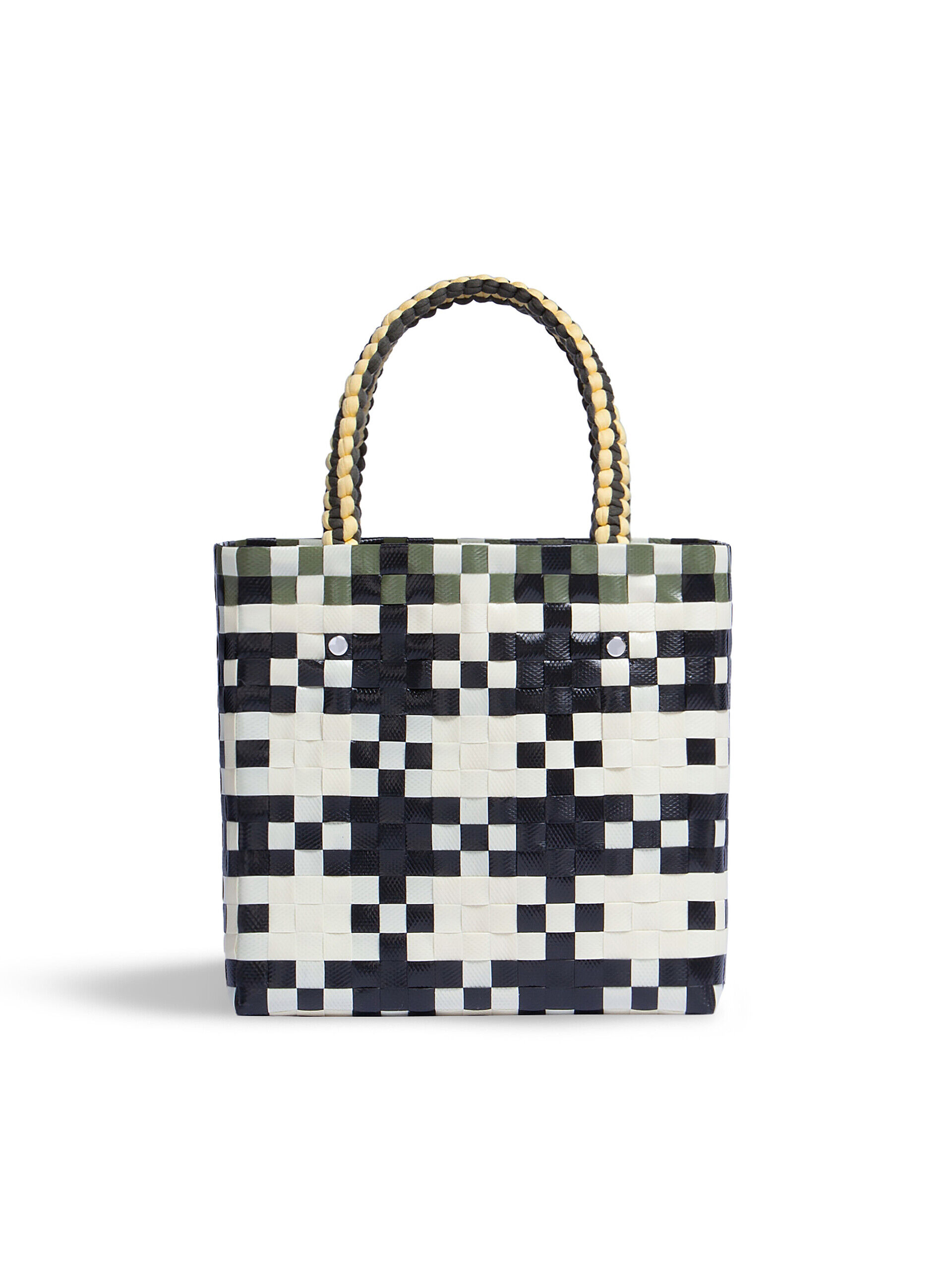 アイボリー(アイボリーブラック) MARNI MARKET JERSEY HANDLE