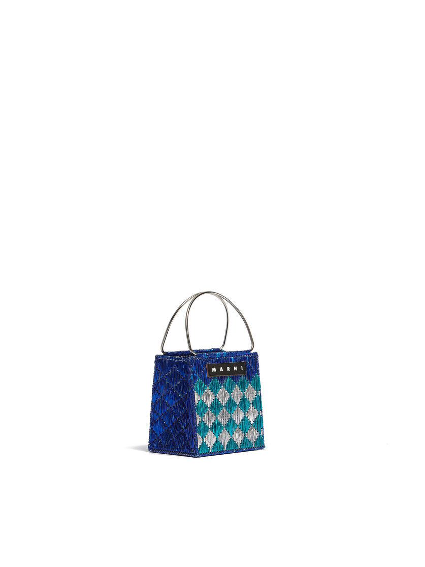 メタリック ブルー ロンバス MARNI MARKET ミニバッグ - ショッピングバッグ - Image 2
