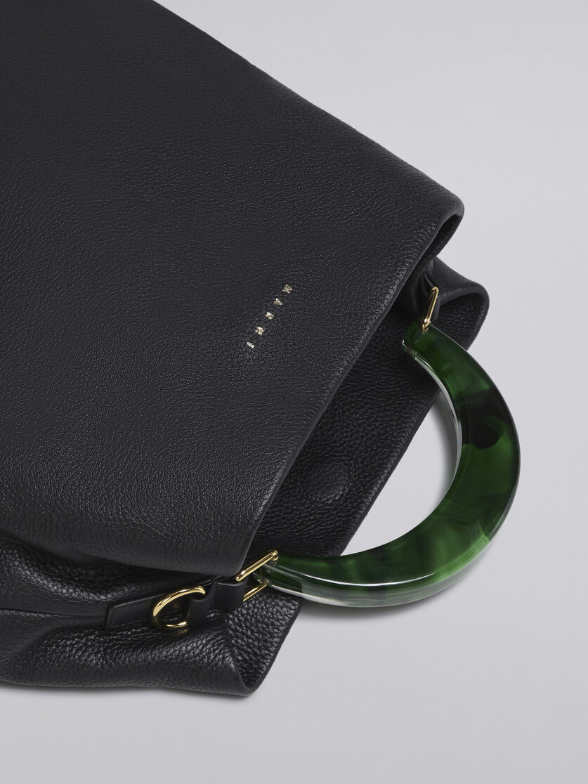 Venice Medium Bag in black leather - Shoulder Bag - Image 5