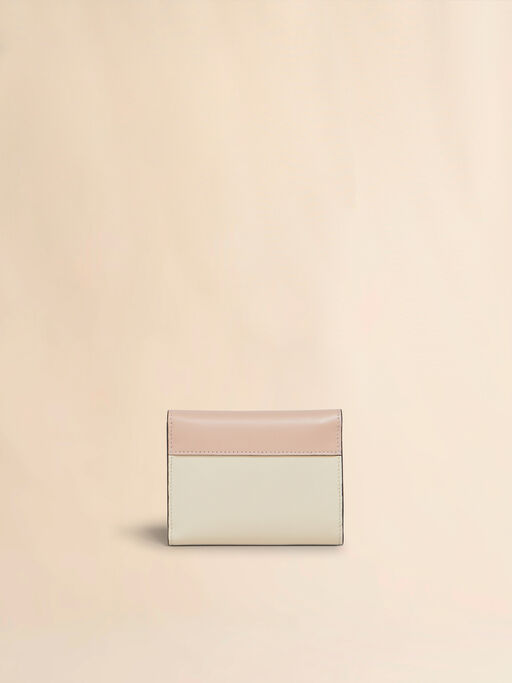 Light pink and white leather Trunkaroo trifold wallet - Wallets