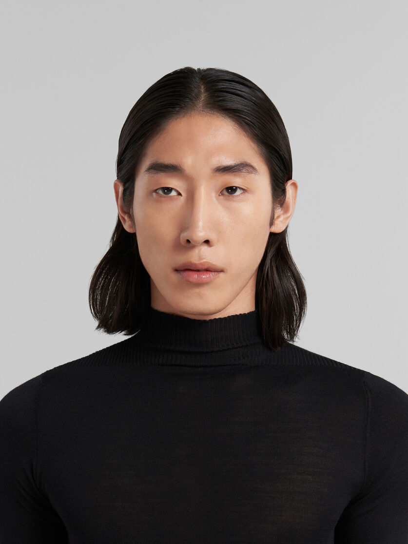 Jersey negro de cuello alto de lana - jerseys - Image 4