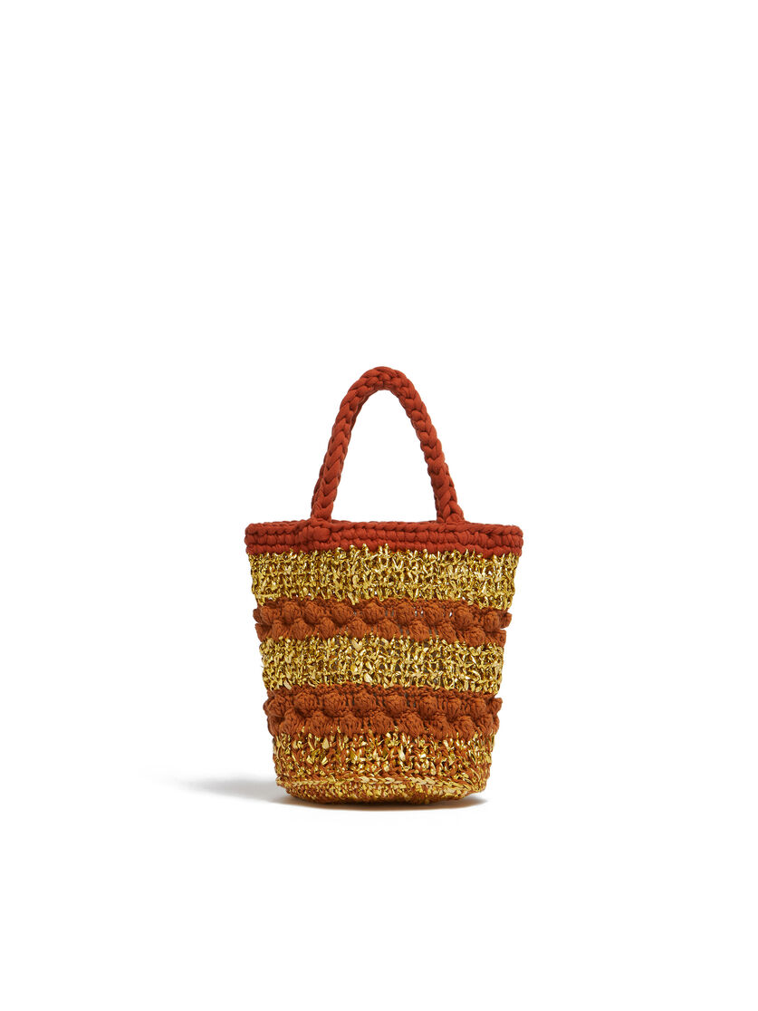 ディープブルー シルバー ボブルニット MARNI MARKET バケットバッグ - ショッピングバッグ - Image 3