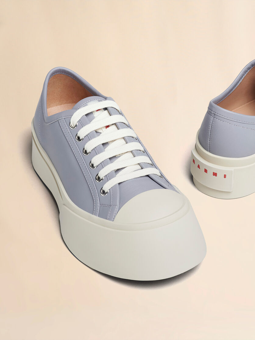 Light blue nappa leather Pablo lace-up sneaker - Sneakers - Image 5