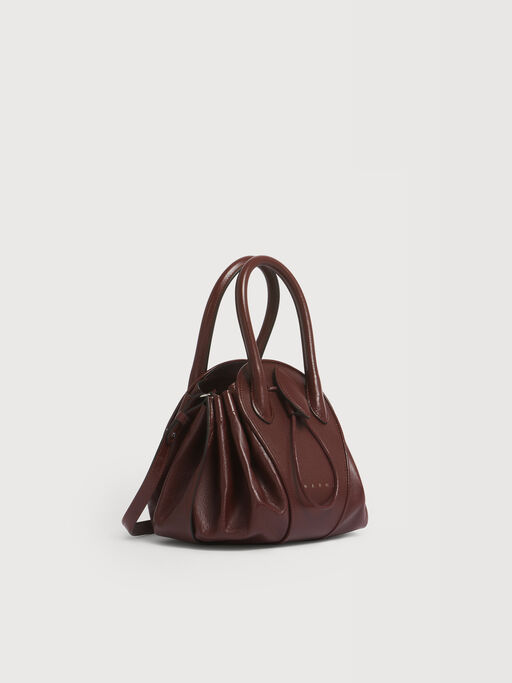 Brown leather Tulipea small handbag - Shoulder Bags