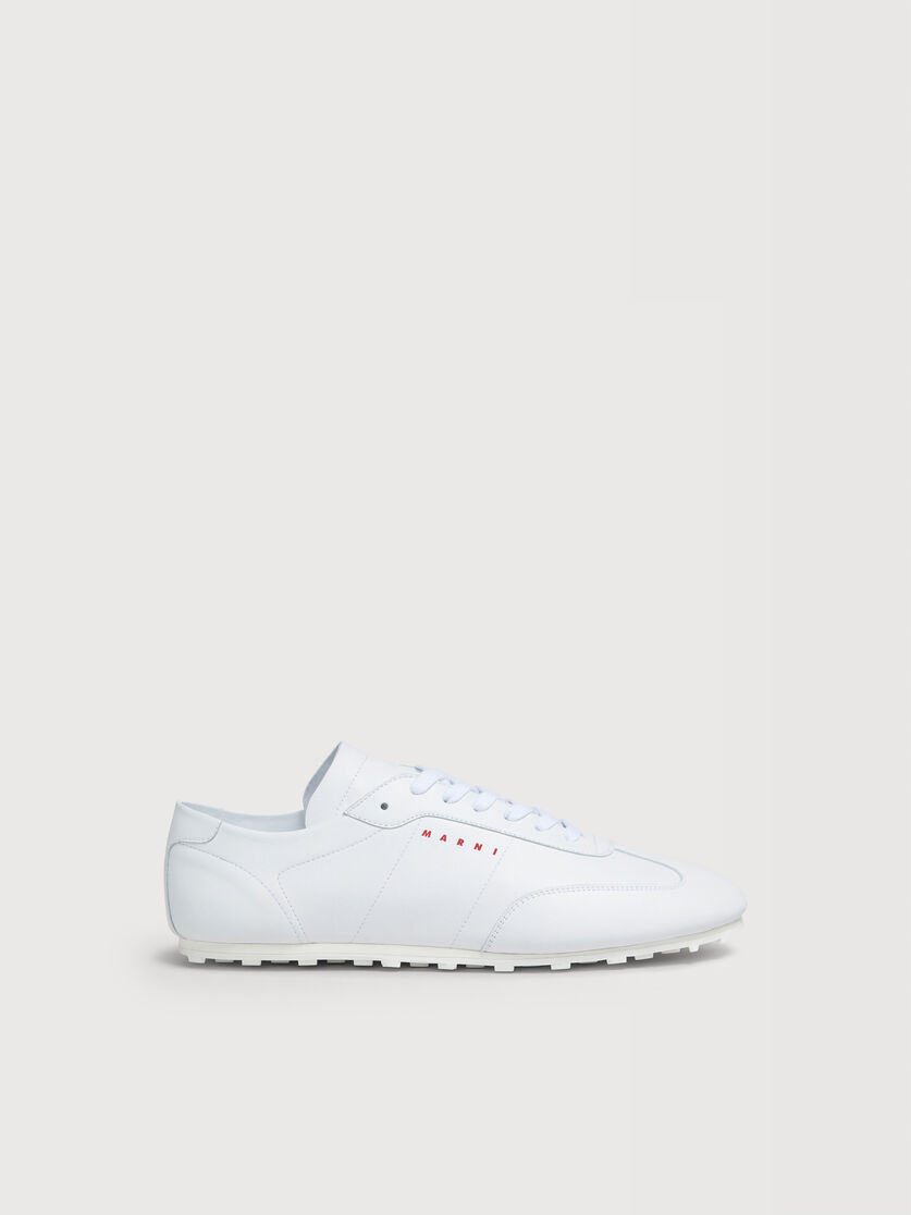 Sneakers Softy Soccer in nappa bianca, Image 1