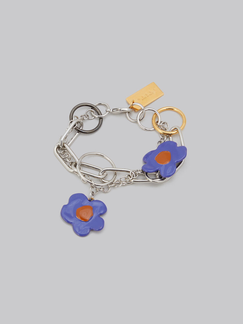 Bracelet with purple flowers - Bracelets - Image 4