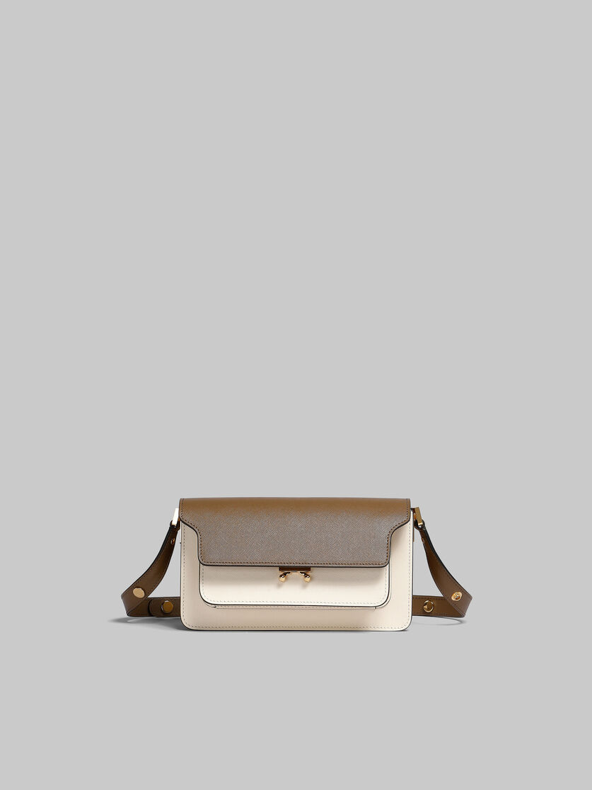 Trunk bag in saffiano leather