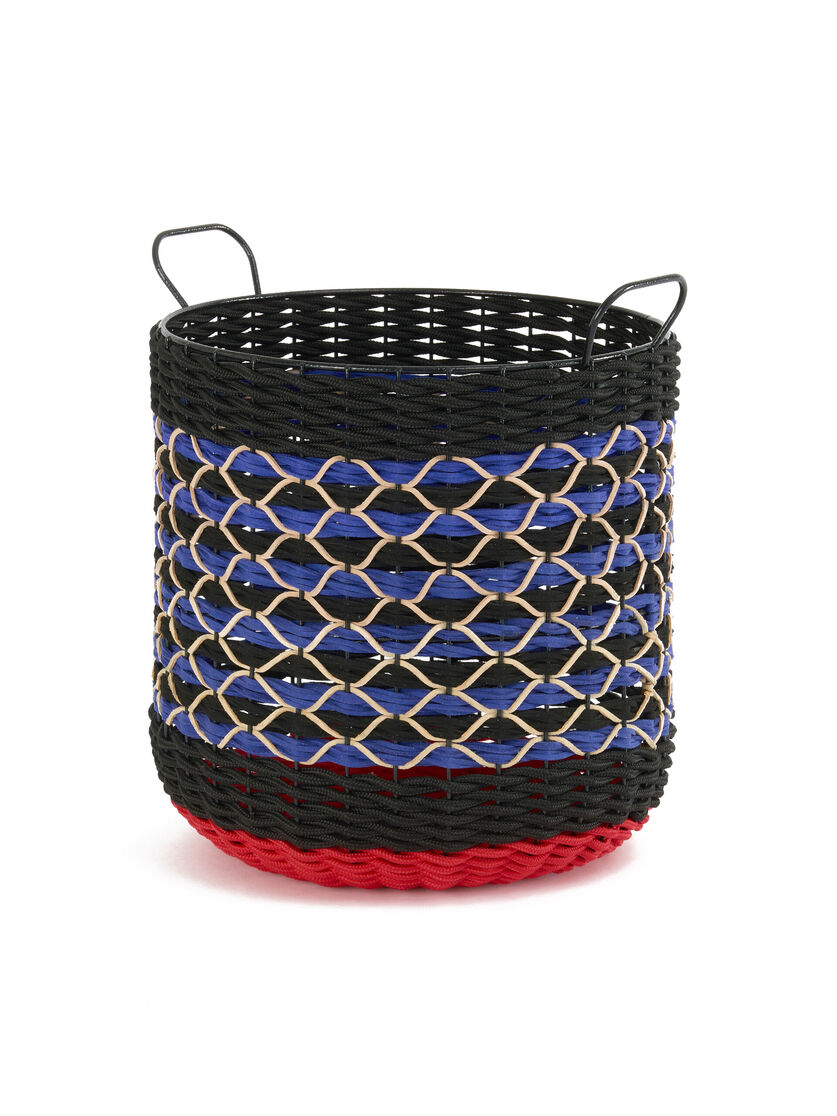 ブルー ブラック Marni Market ラウンド 収納用バスケット - ファニチャー - Image 3