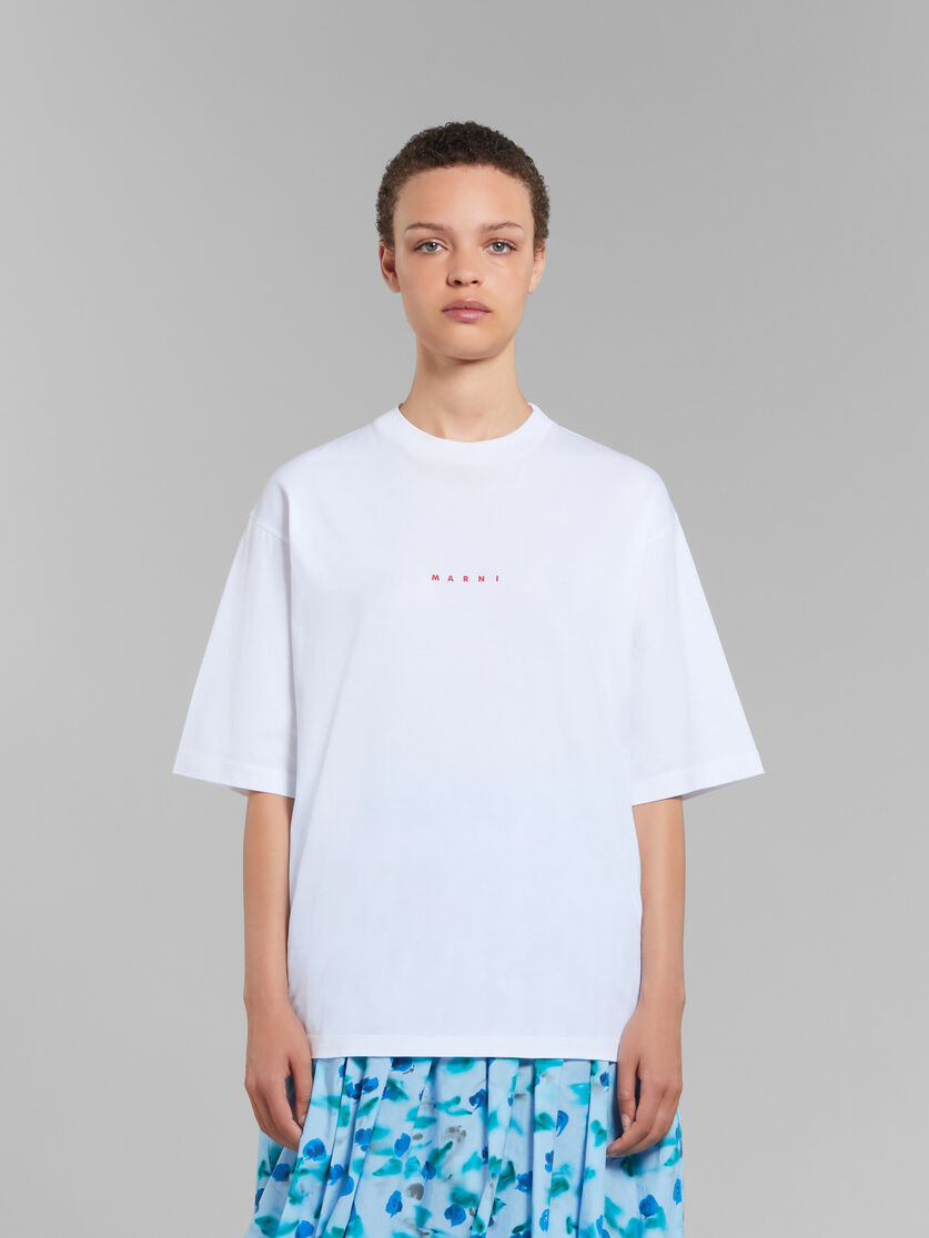 Camiseta blanca de algodón ecológico con logotipo - Camisetas - Image 2