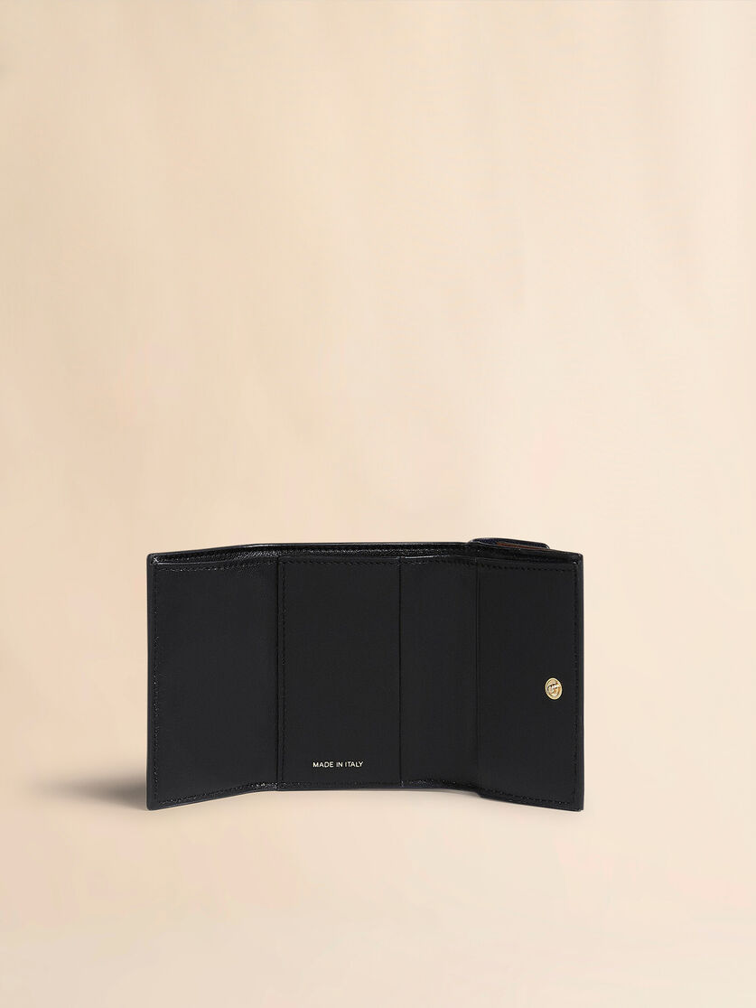 Green, white and brown saffiano leather tri-fold wallet - Wallets - Image 2