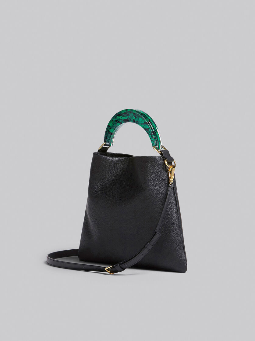 Venice Small Bag in black leather - Shoulder Bags - Image 3