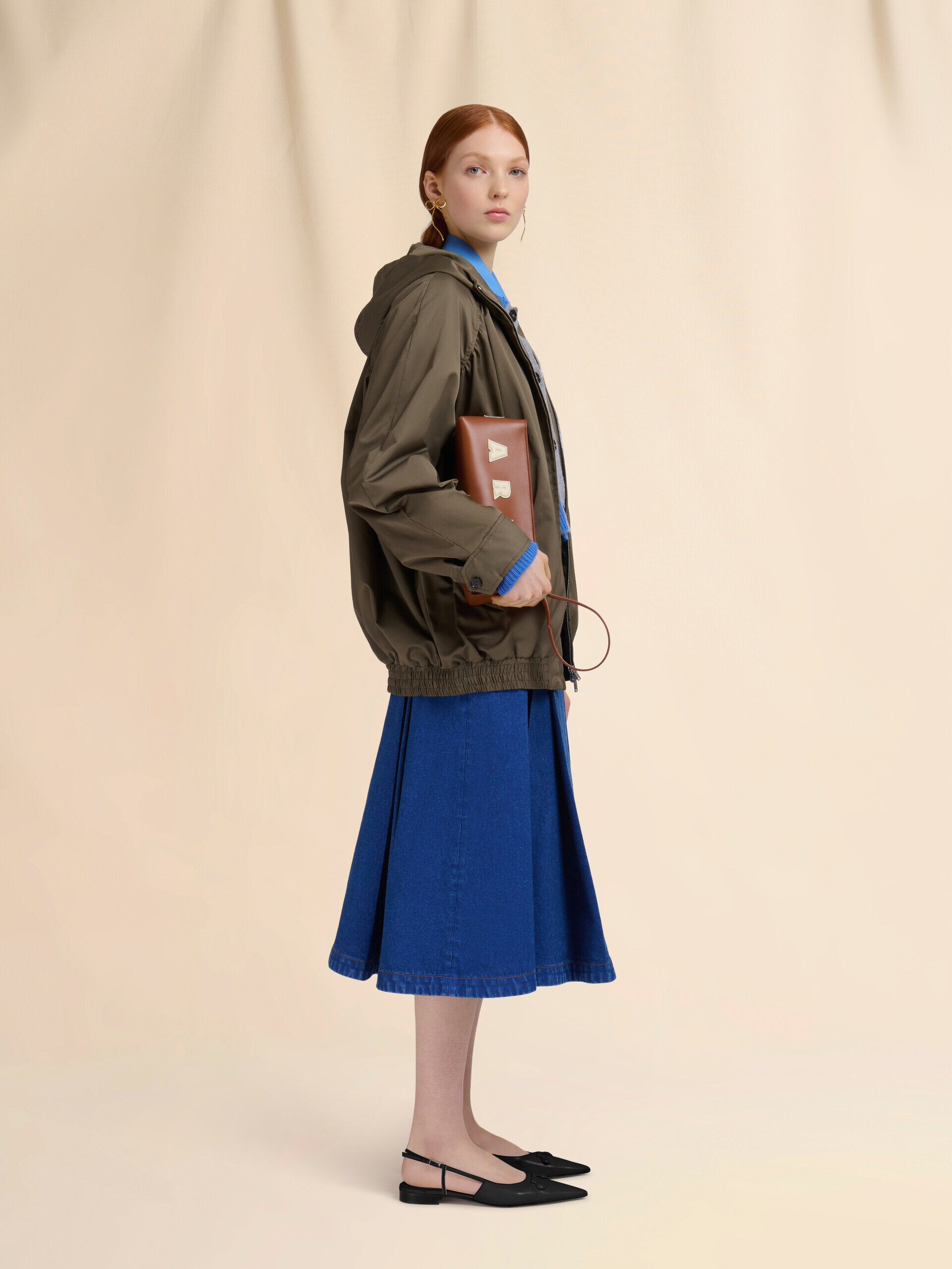 ディープグリーン タフタボンバージャケット | Marni