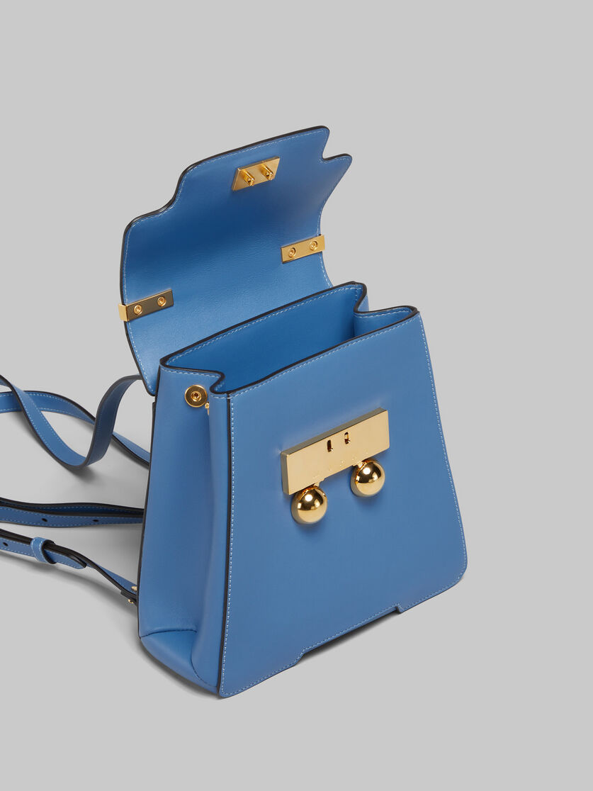Blue leather Trunkaroo backpack - Backpacks - Image 4