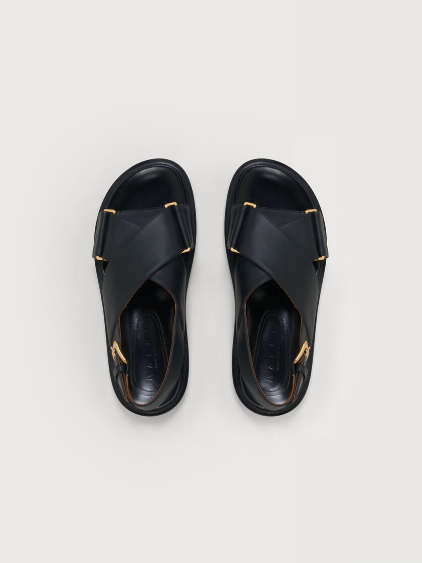 Fussbett en cuir noir, Image 4