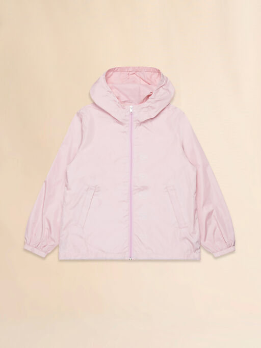 Pink windbreaker jacket with logo - Jackets