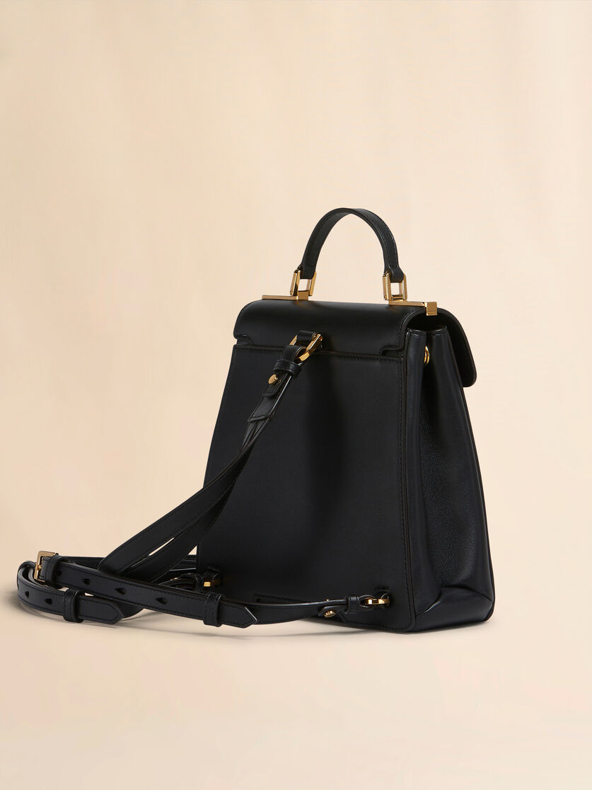 Black leather Trunkaroo backpack | Marni