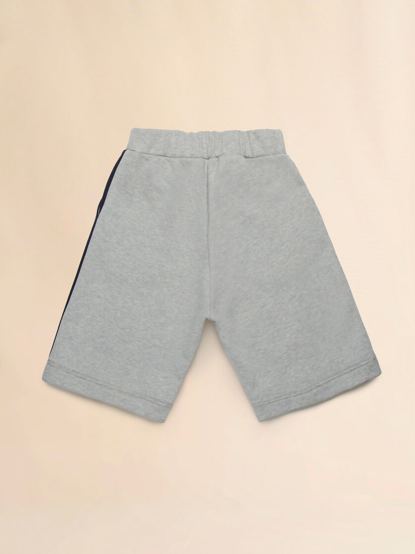 Fleece shorts with colorblock details - Pants - Image 2