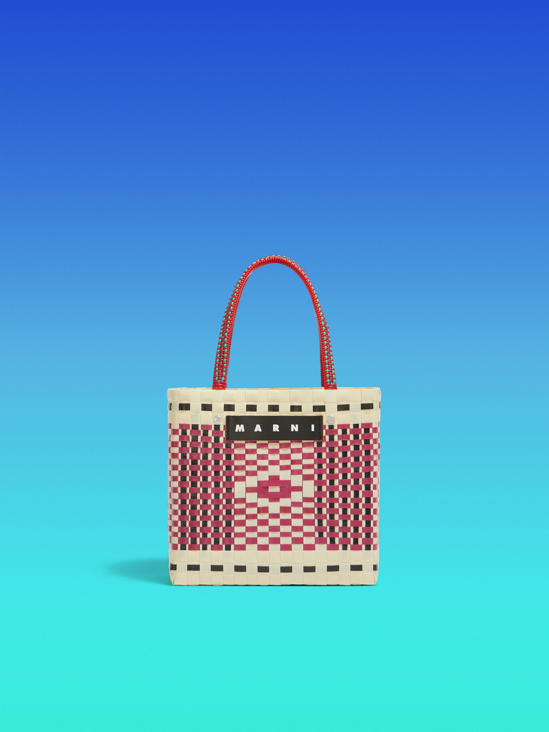 マルニ　MARNI かごバッグ　MARNI MARKET バスケットバッグ インディアンレッド MARNI MARKET ミニバスケットバッグ | Marni