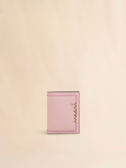 Pink bi-fold wallet with Marni Symbol embroidery - Wallets