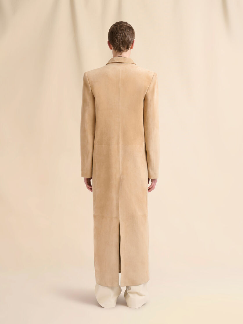Camel suede duster coat - Coat - Image 3