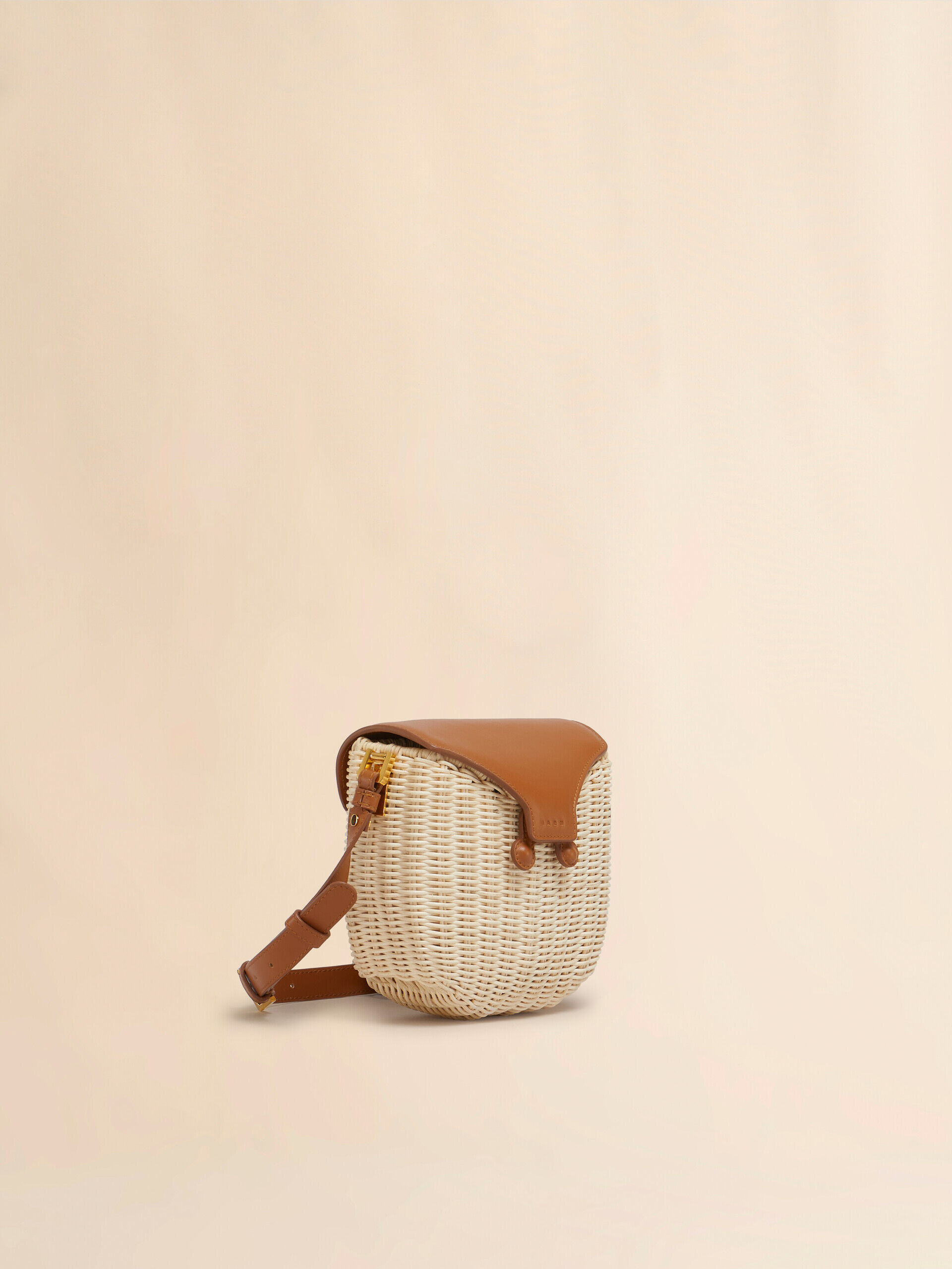 Natural rattan Midollino crossbody bag | Marni