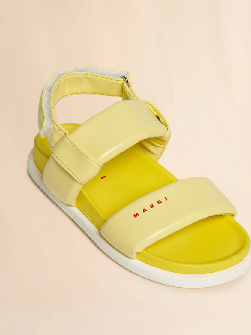 Yellow faux leather slingback Fussbett - Sneakers - Image 4