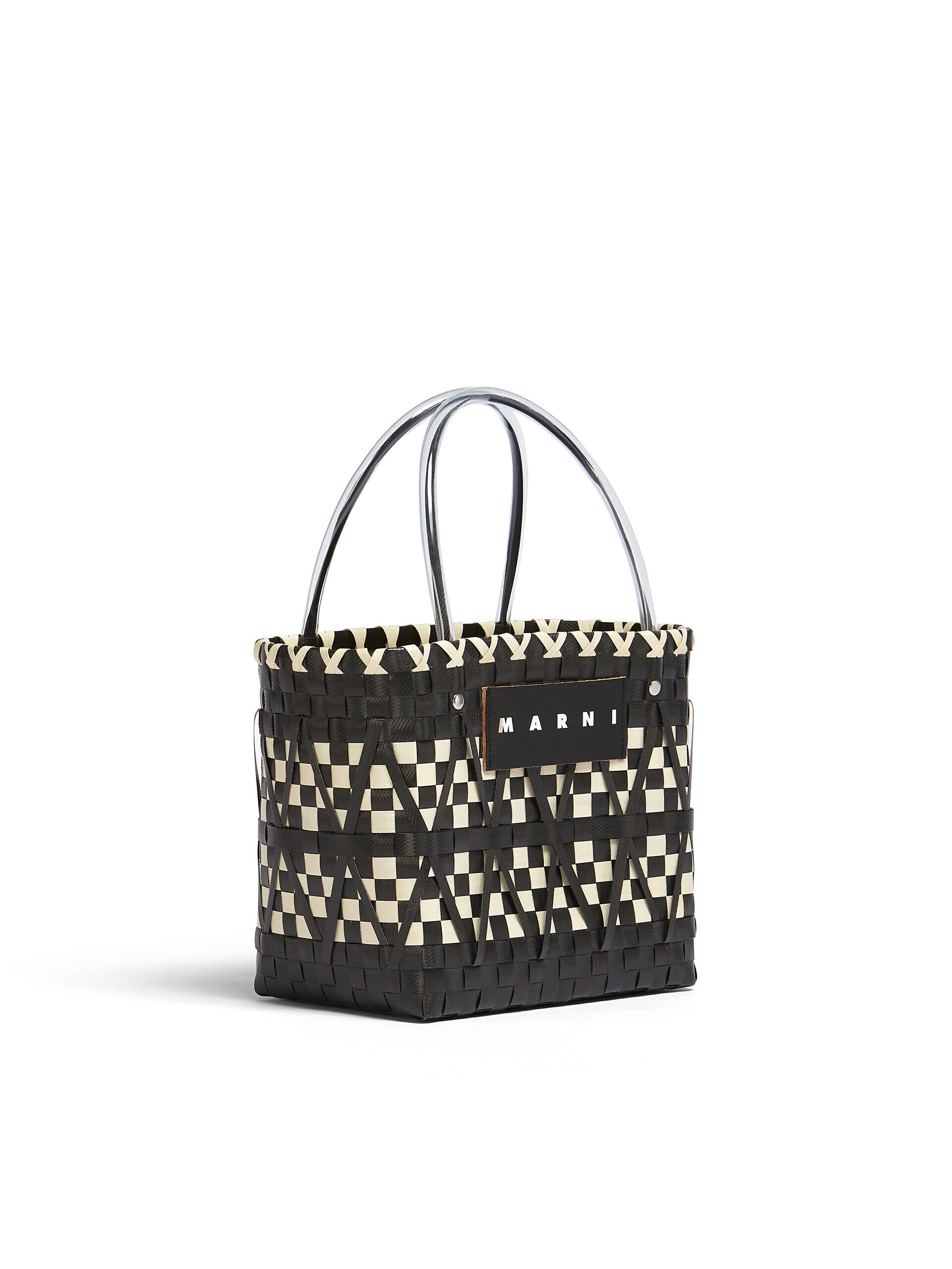 MARNI MARKET black and white shopping bag | Marni