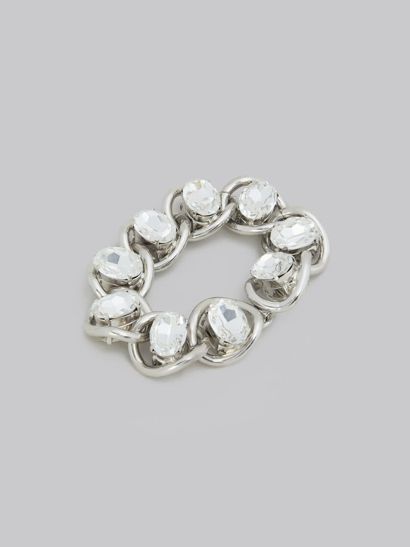 Chunky chain bracelet with rhinestones - Bracelets - Image 3