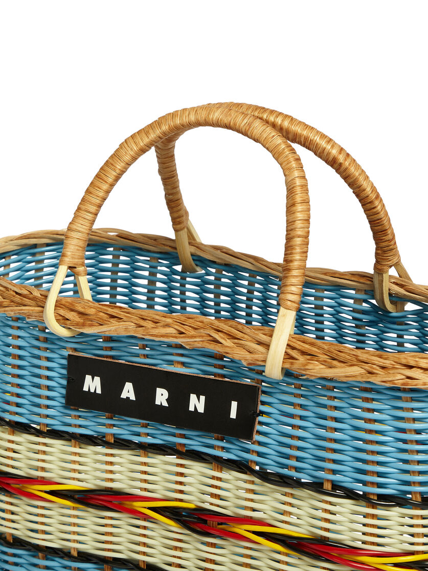MARNI MARKET bag in multicolor woven material - Shopping Bags - Image 4