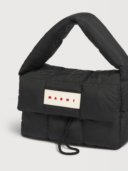 ブラック Puff ショルダーバッグ - ショルダーバッグ