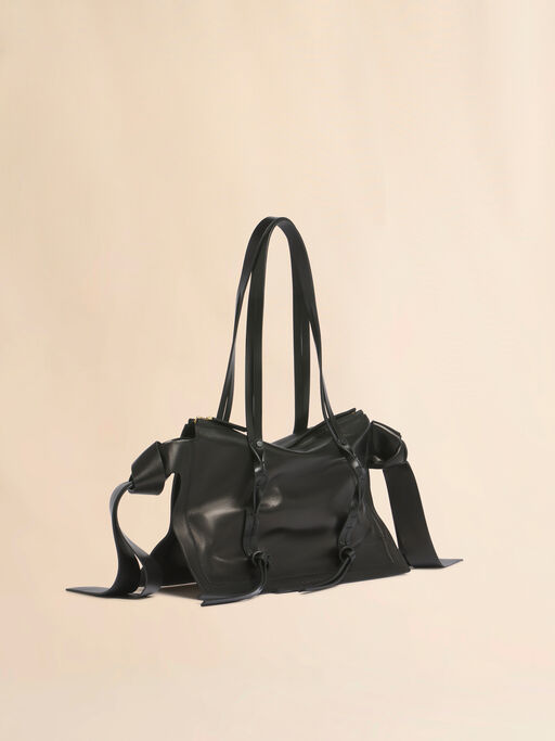 Black leather Amulet small bag - Shoulder Bags
