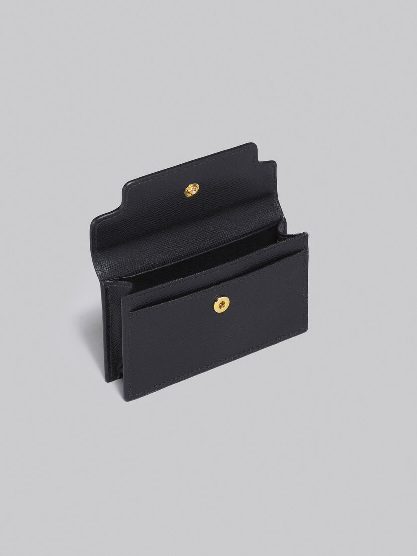 Black saffiano leather business card case | Marni