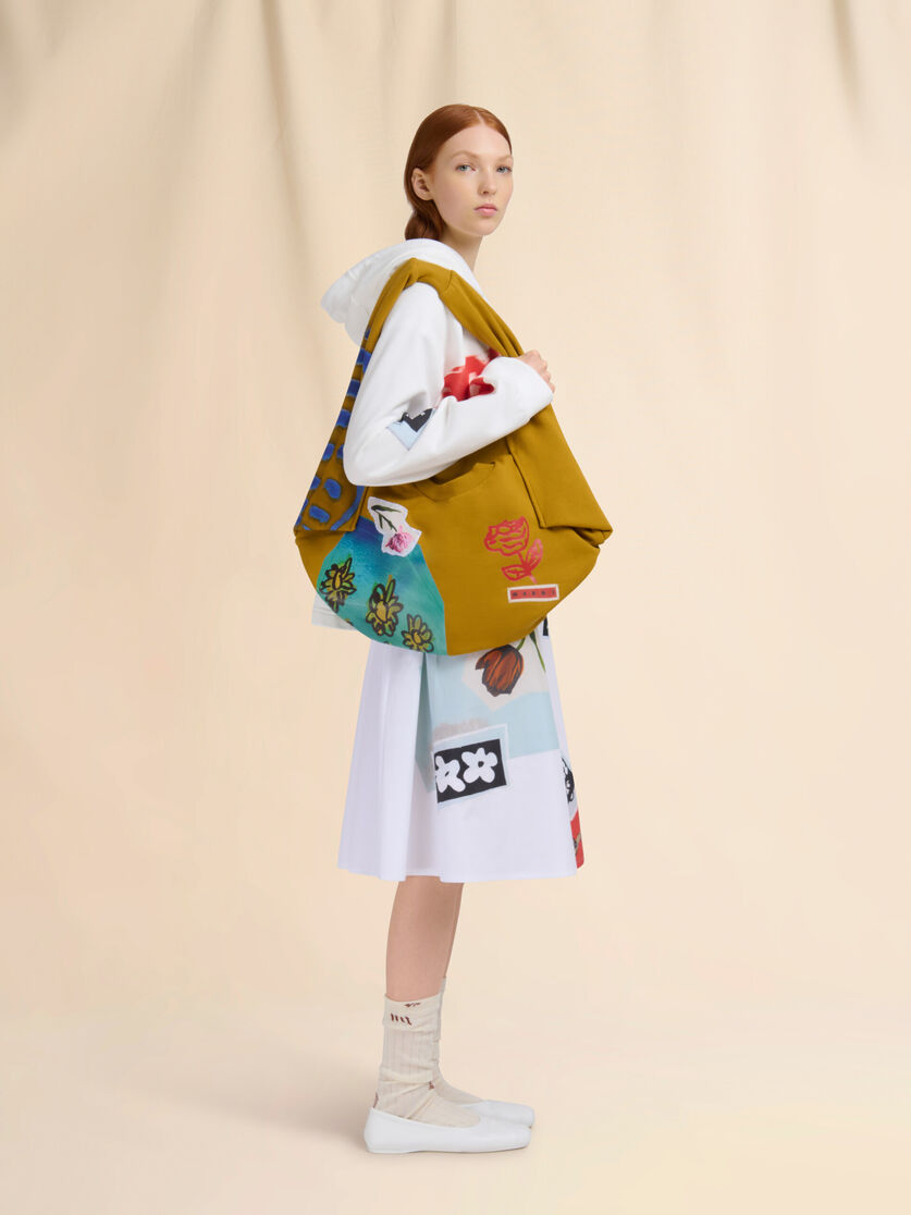 Mustard sweatshirt bag - Shopping Bags - Image 2