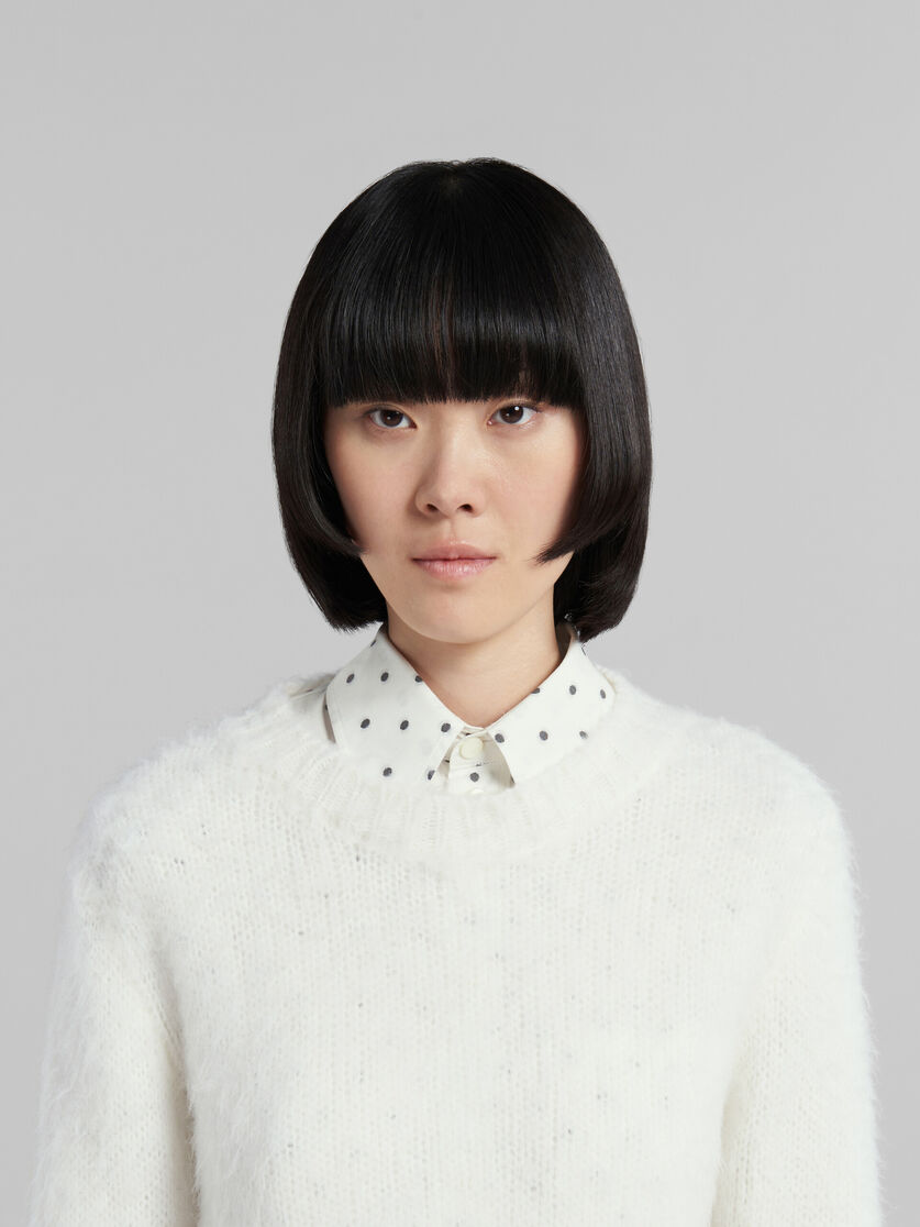 White mohair jumper - Pullovers - Image 4