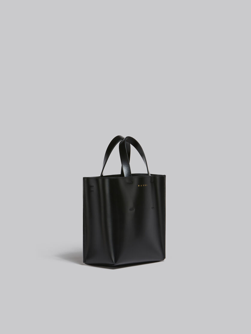Museo Mini Bag in black leather - Shopping Bags - Image 6