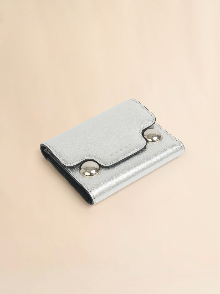 Silver leather Trunkaroo trifold wallet - Wallets - Image 4