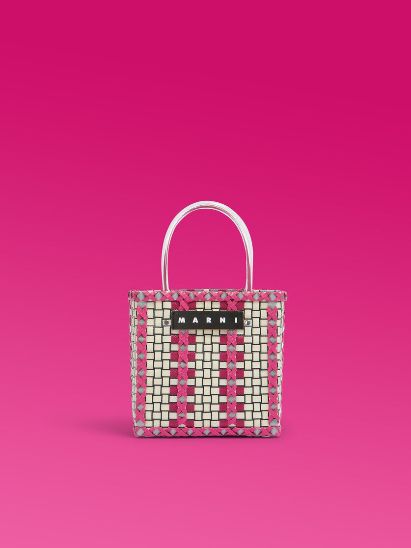 ブルー MARNI MARKET コントラストトリム バスケットバッグ - ショッピングバッグ - Image 1