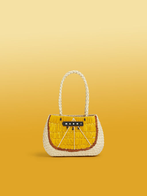 オレンジ MARNI MARKET FRUIT BAG - ショッピングバッグ