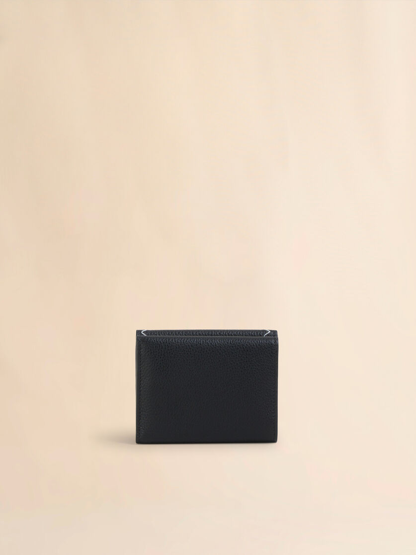 ブラック レザー製 三つ折りウォレット、マルニメンディング - 財布 - Image 3