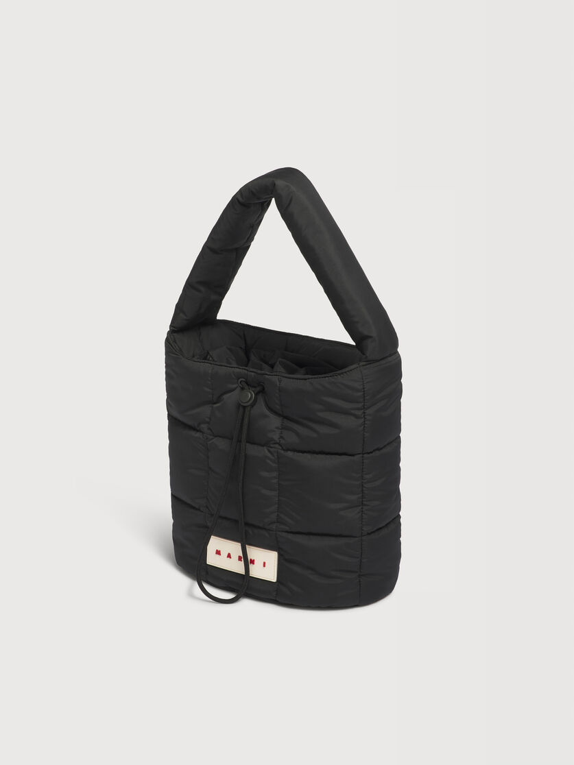 ブラック Puff バケットバッグ, Image 4
