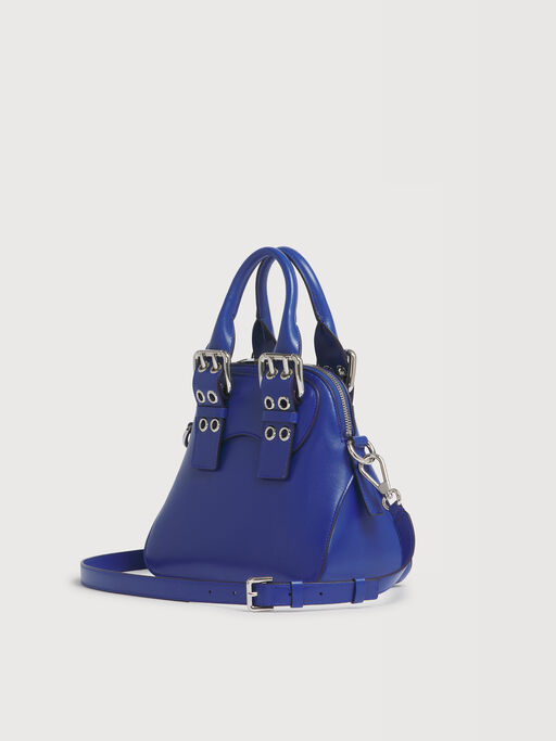 Blue leather small Belte Bag - Handbags