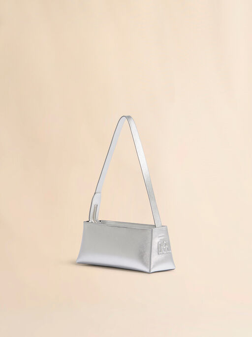 シルバー レザー製 Museo バゲットバッグ - ショルダーバッグ