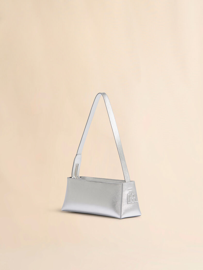 シルバー レザー製 Museo バゲットバッグ, Image 3