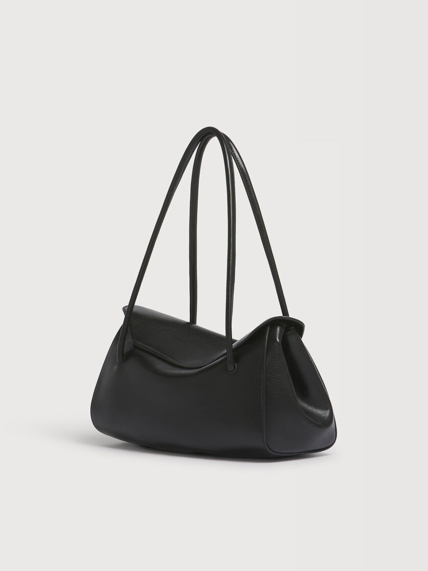 ブラック レザー E/W ショルダーバッグ, Image 3