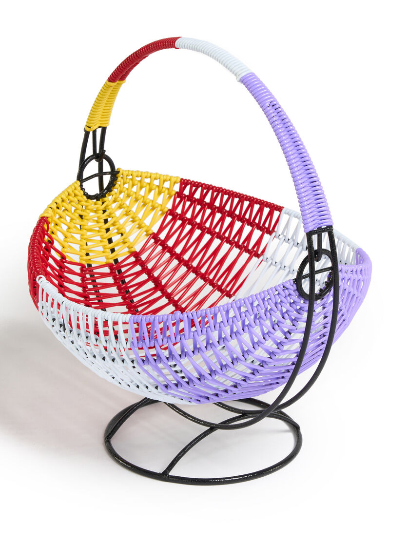Multicolour striped MARNI MARKET woven cable fruit basket - Accessories - Image 3