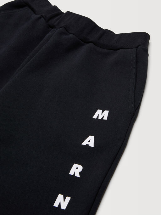 Schwarze Bermudashorts aus Sweatstoff mit Marni-Logo - Hosen