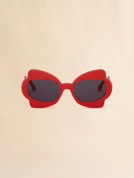 Red Monumental Gate Sunglasses - Optical